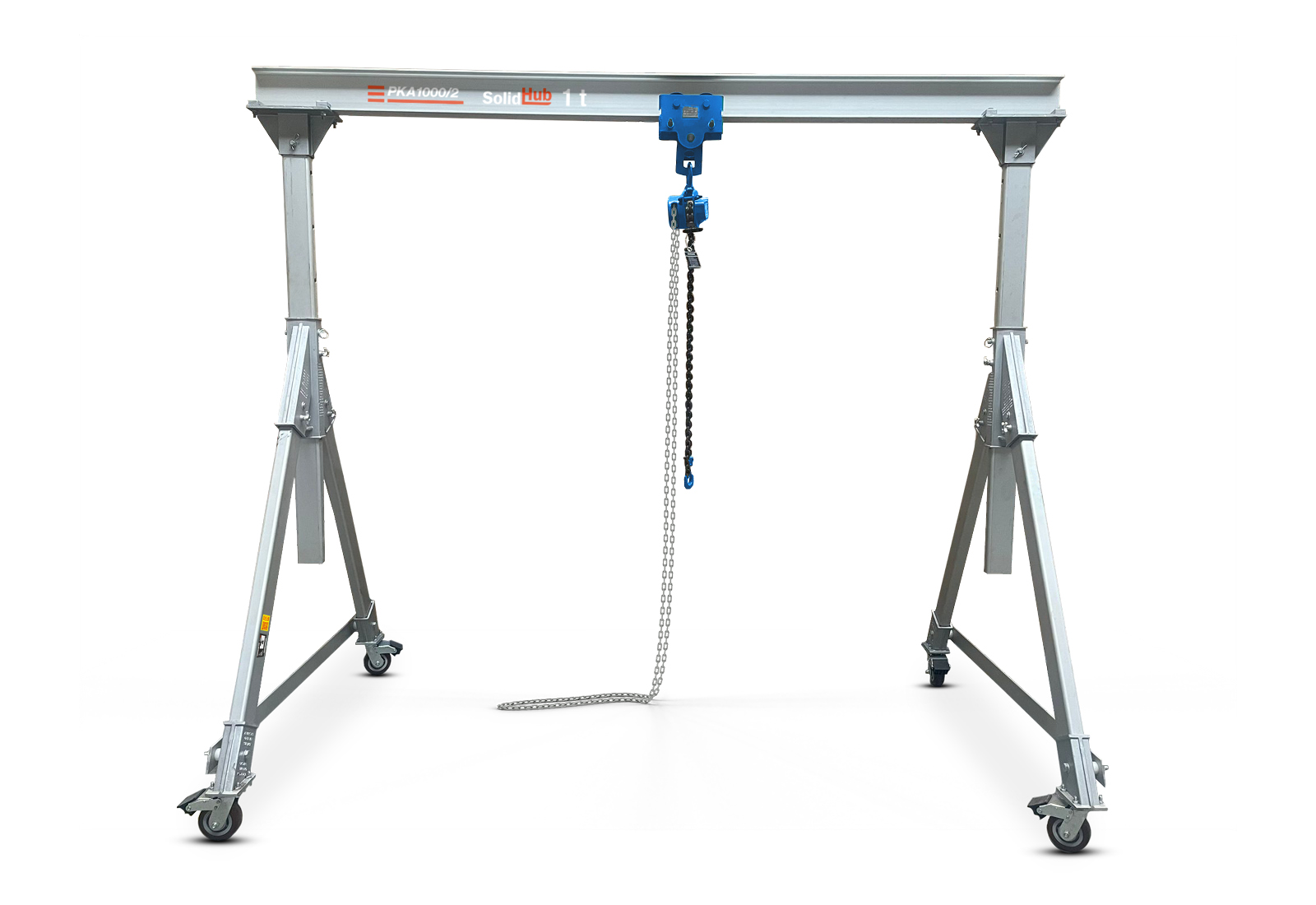 Mini hefboom kettingtakel aluminium 500 kg slag 1,5 m ratel hefhoes