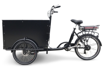 Vélo cargo électrique, 25 km/h, avec batterie 36 V, 10,3 Ah Li-Ion 