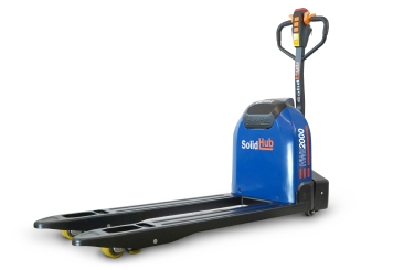 Transpalette électrique HWE2000-2, Lithium-Ion 48 V 20 Ah, Capacité de charge 2.000 kg, SolidHub  