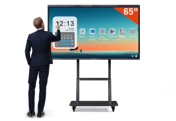 Interactief schoolbord IWBT-65, 4K, 65 in touchscreen incl. rolstandaard, TecMaschin 