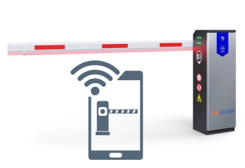 Barrière électrique automatique, barrière de parking ES3500-A avec commande par application et éclairage LED, TecMaschin 