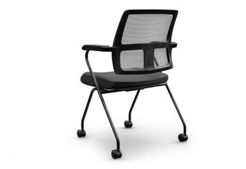 4 x conference chair EMMA with castors – space-saving, foldable, TOPREGAL 