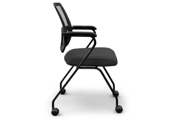 4 x conference chair EMMA with castors – space-saving, foldable, TOPREGAL 