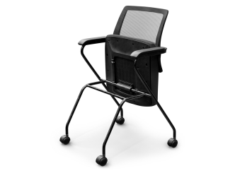 4 x conference chair EMMA with castors – space-saving, foldable, TOPREGAL 